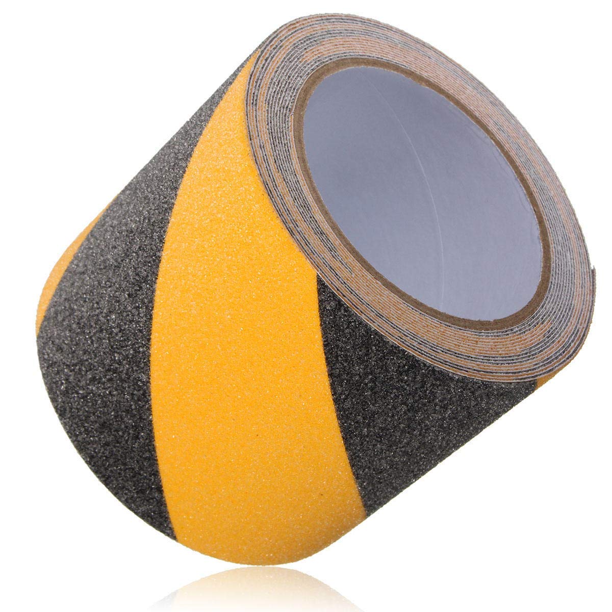 Bilvina Anti Slip, High Traction Abrasive Tape for Slippery Floors, Staircase, Ramps, Indoor, Outdoor | Black&Yellow, 4’’ Inch X 5 Meter / 16.40 Feet (B093WJ3V36) Amazon Price History, Amazon Price Tracker