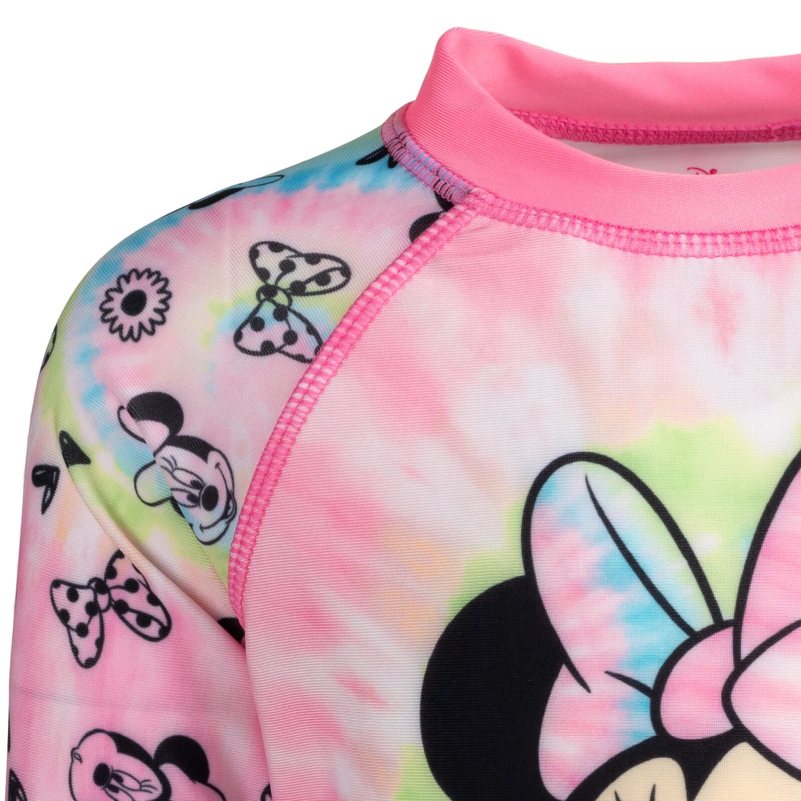 Disney Minnie Mouse Infant Baby Girls Rash Guard and Swim Shorts Set Pink 18 Months