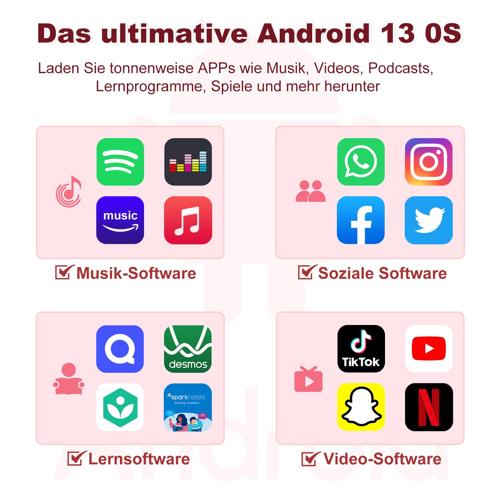 144GB Reproductor MP3 Con WiFi Bluetooth, Pantalla IPS táctil 4.02"