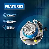 Vista 138 de Detroit Axle - Cojinete de rueda delantera para Toyota 4Runner Tundra Tacoma Sequoia Cojinete de rueda de repuesto