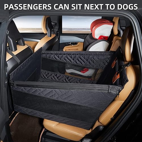 Miniatura 3 de Asiento de automóvil para perros medianos, extensor de asiento trasero para perros, funda de asiento de automóvil para perros grandes y pequeños