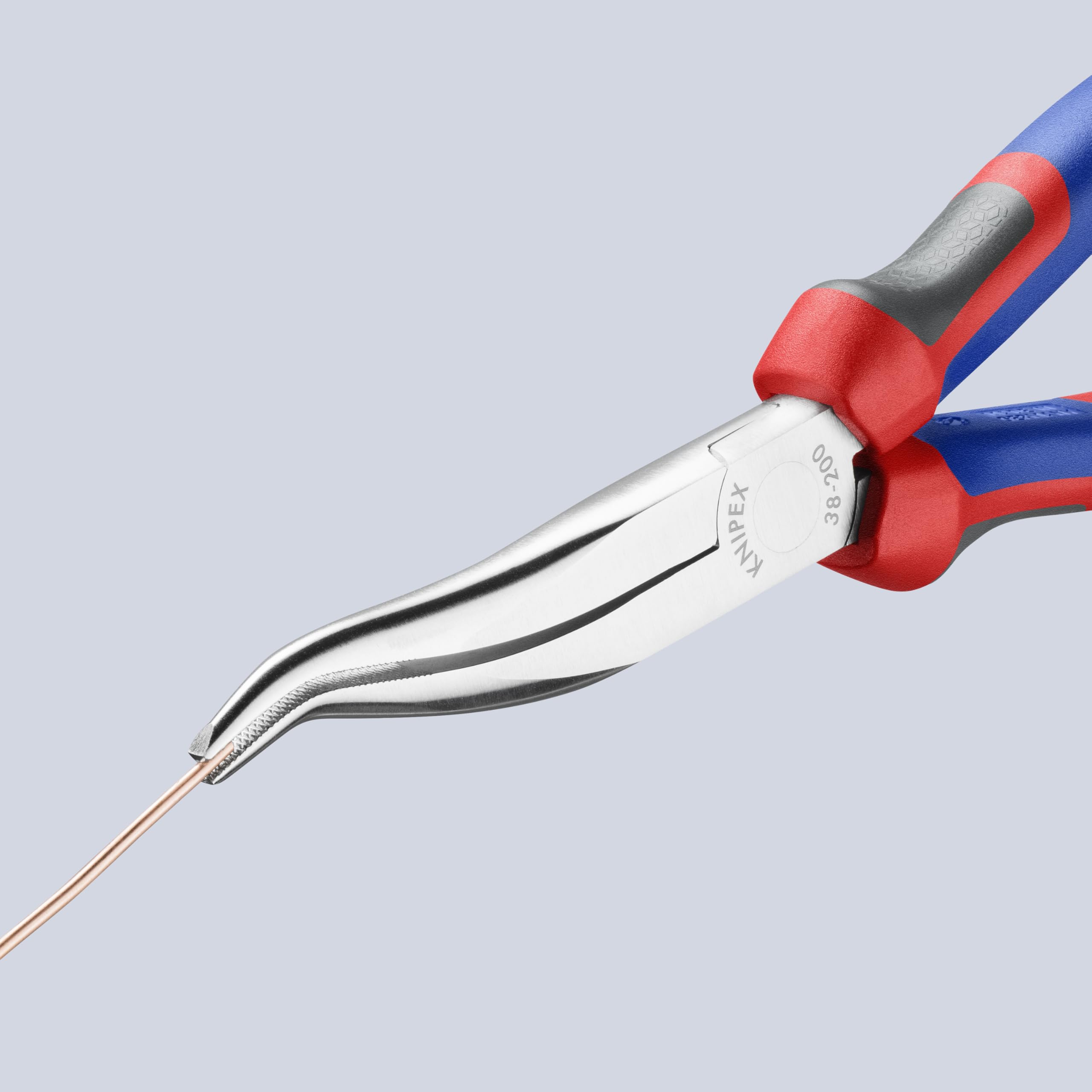 KNIPEX Mechanikerzange verchromt mit Comfort-Griffen 200 mm, 38 35 200