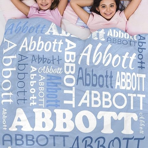 Miniatura 42 de Mantas de monograma personalizadas con nombres, manta personalizada para bebés niñas, manta de envolver con inicial, regalos personalizados