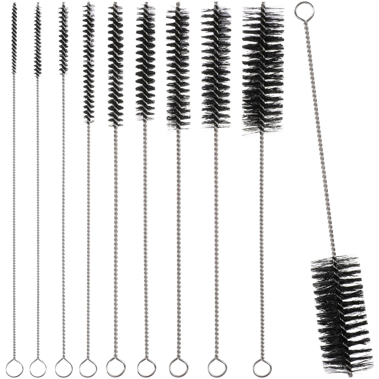 Brosses de nettoyage pour pailles et bouteilles PRETYZOOM de 0,2 à 2,5 cm