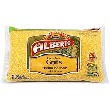Alberto Corn Meal Grits, Extra Coarse, 24oz | 100% Enriched Yellow Corn Flour