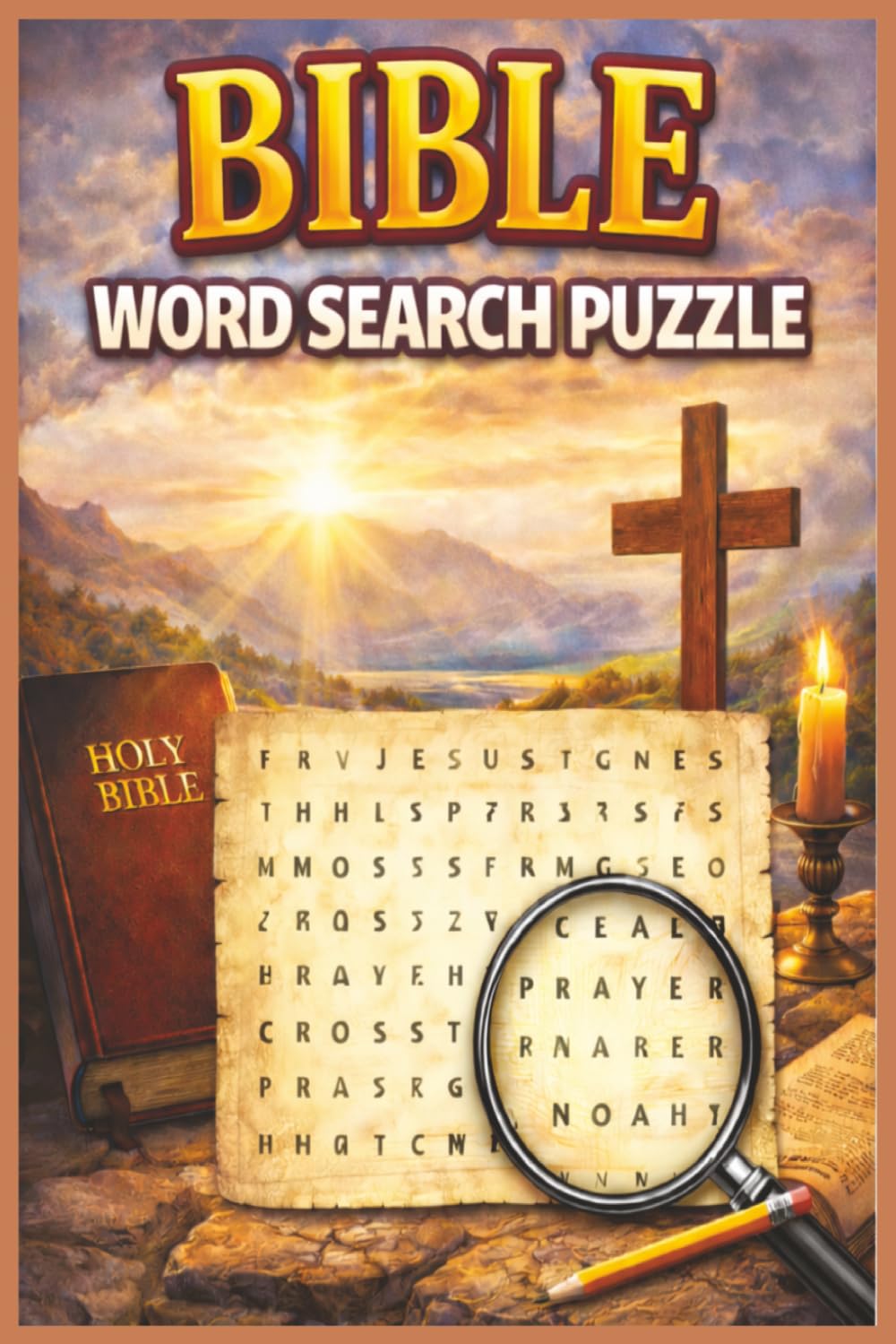 Bible Word Search Puzzle: Word Searches for Easy Read Print about Bible words, Bible Names, Bible Times, Scripture and more/ 6X9 inches, 110 Pages/ ... Holidays and Free Time and Stress Relief