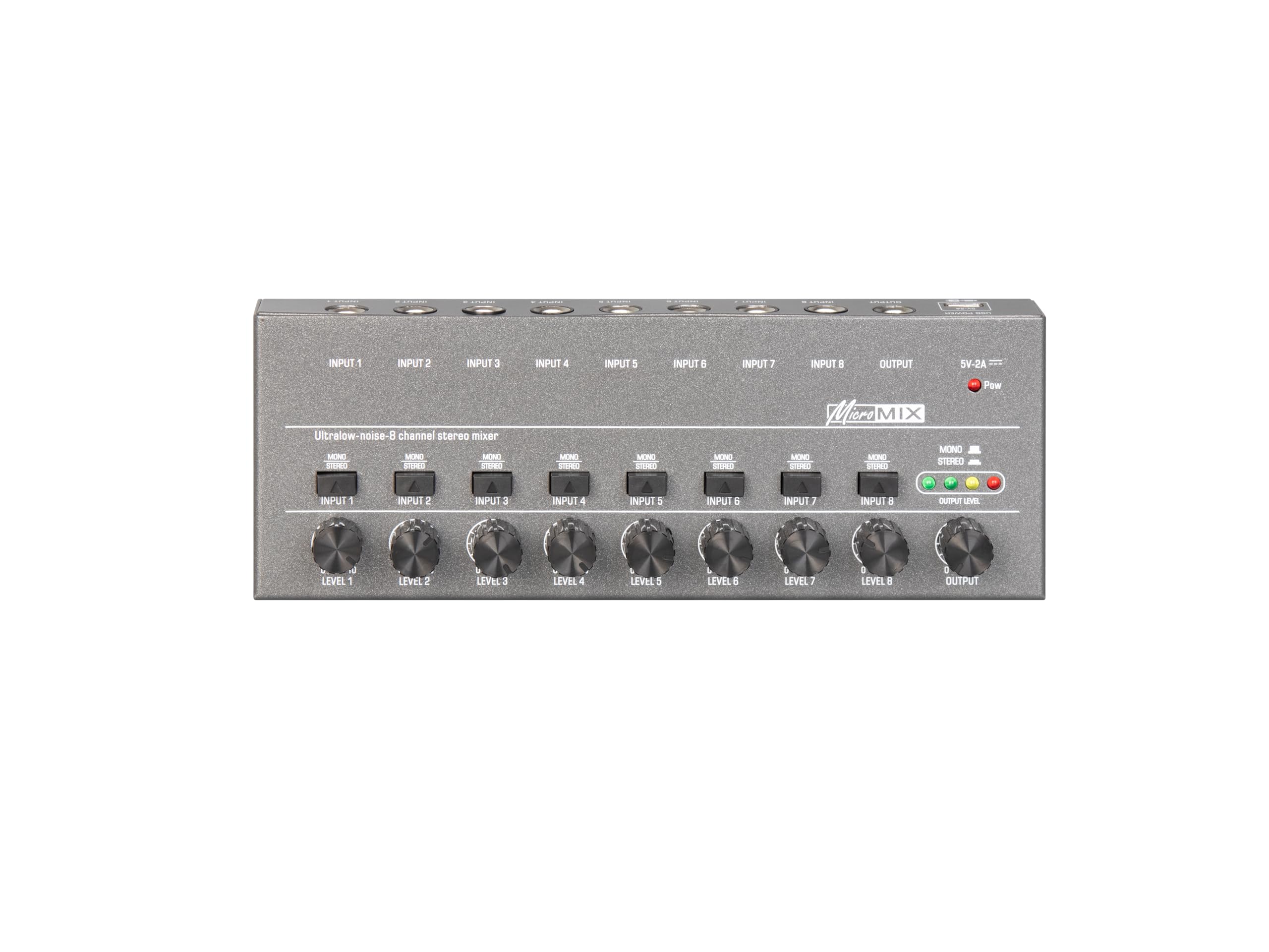 Mixer di Linea a 4/6/8 canali a bassissimo Rumore Mini Mixer Alimentazione DC5V Mixer di Facile utilizzo(DX800)