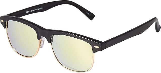 UltraByEasyPeasyStore Childrens Sunglasses Round Half Frame Kids Glasses UV400 Retro Classic Boys Girl