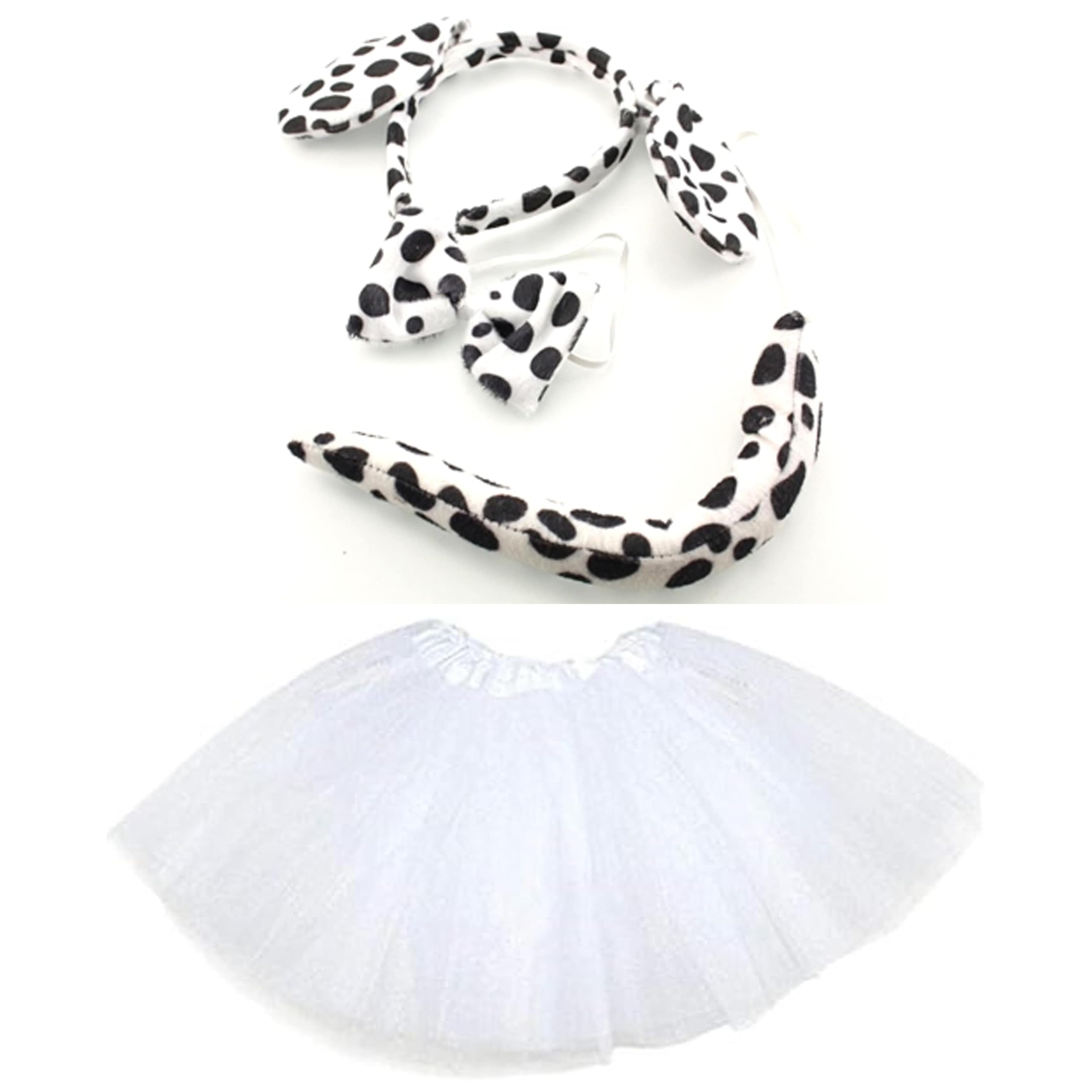 Zac's Alter Ego Animal Ears Bow Tie Tail Tutu Costume Set for World Book Day, Halloween, Nativity, & Fancy Dress Party Skirt Accessories