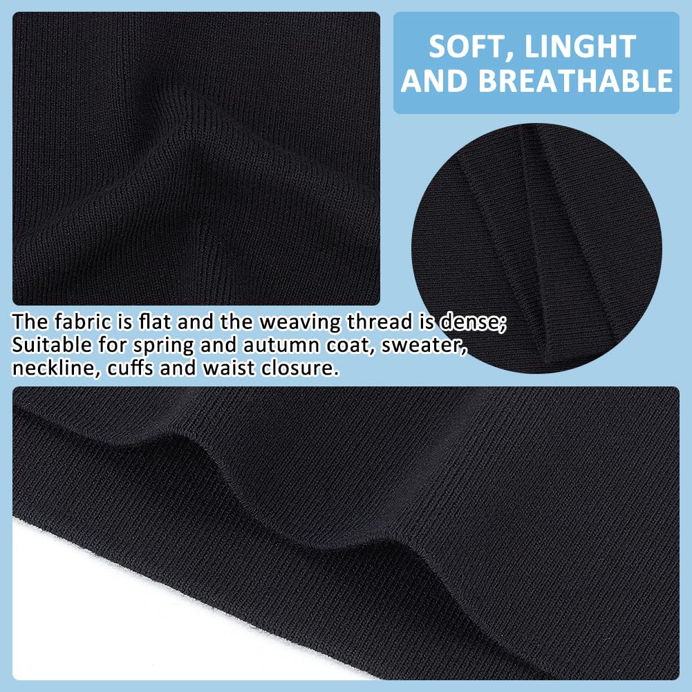 BENECREAT Cotton Strechy Kintted Rib Fabric - Image 4