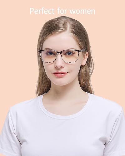 Miniatura 3 de ANRRI Lentes de bloqueo de luz azul, filtro de marco ligero de anteojos con filtro de marco de rayos azules para computadora