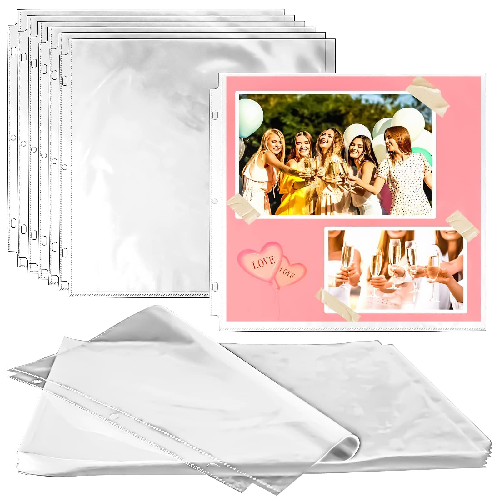 Amazon.co.jp: Vmiapxo 12 x 12インチ スクラップブック ページ