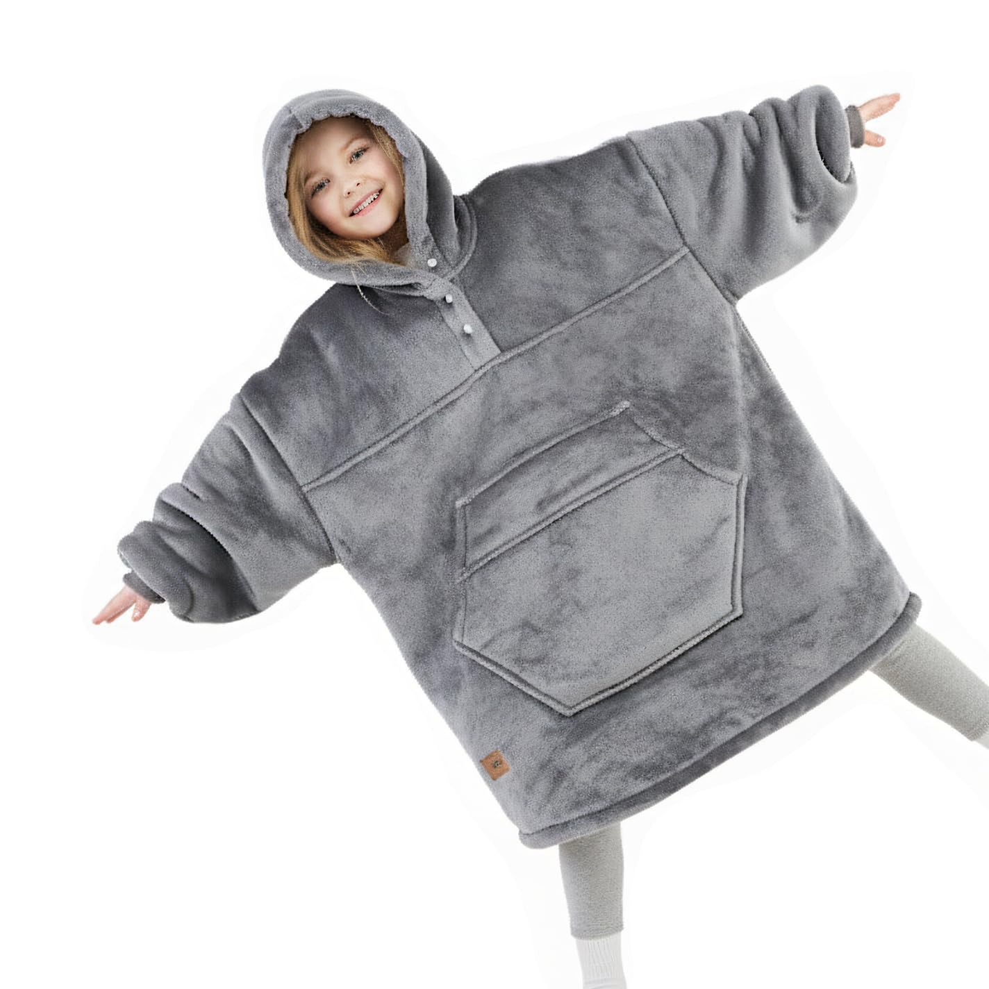 Degrees of Comfort Wearable Blanket Hoodie for Adults Women & Men - Cozy Warm, One Size Fits All