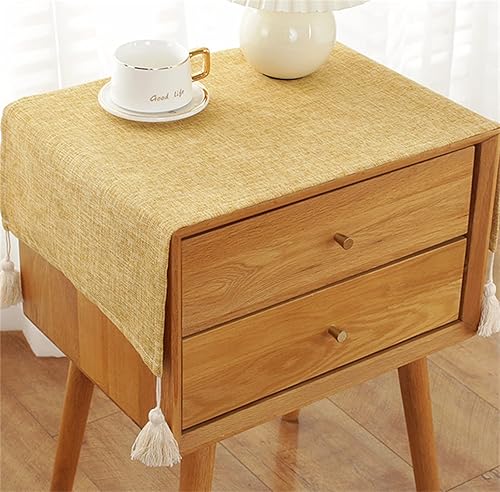 Miniatura 6 de Utobanh Mantel de tela para mesita de noche, antideslizante, a prueba de polvo, gabinete de TV, refrigerador, lavadora, toalla cuadrada universal