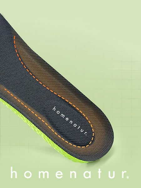 HOMENATUR Plantillas Gel Hombre Trabajo Mujer - PU - Uso Diario Calzado Deportivo - Diseño Transpirable - Cuidado de Pies - Silicona Foam Memory Alivio Taloneras - Padel Ciclismo (43-44) - 5