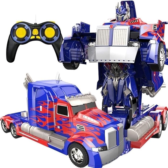 Buy SSBH Transformers Stunt Car Truck Deformation Optimus Prime RC Toy Transforming Robot Remote