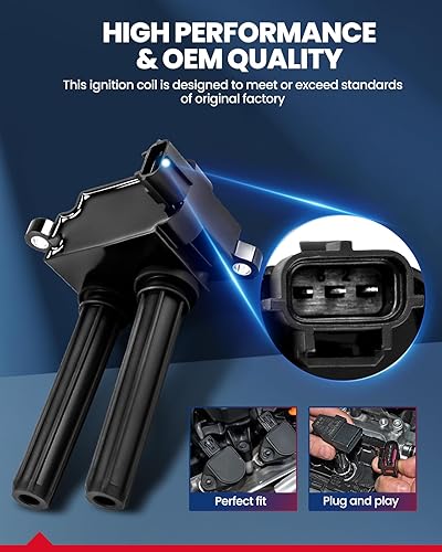 Miniatura 154 de KAX Bobina de encendido UF156 apta para Tacoma 1995 1996 1997 1998 1999 2000 2001 2002 2003 2004, 4Runner 1996-2002, Tundra 2000-2004, 1995-2004