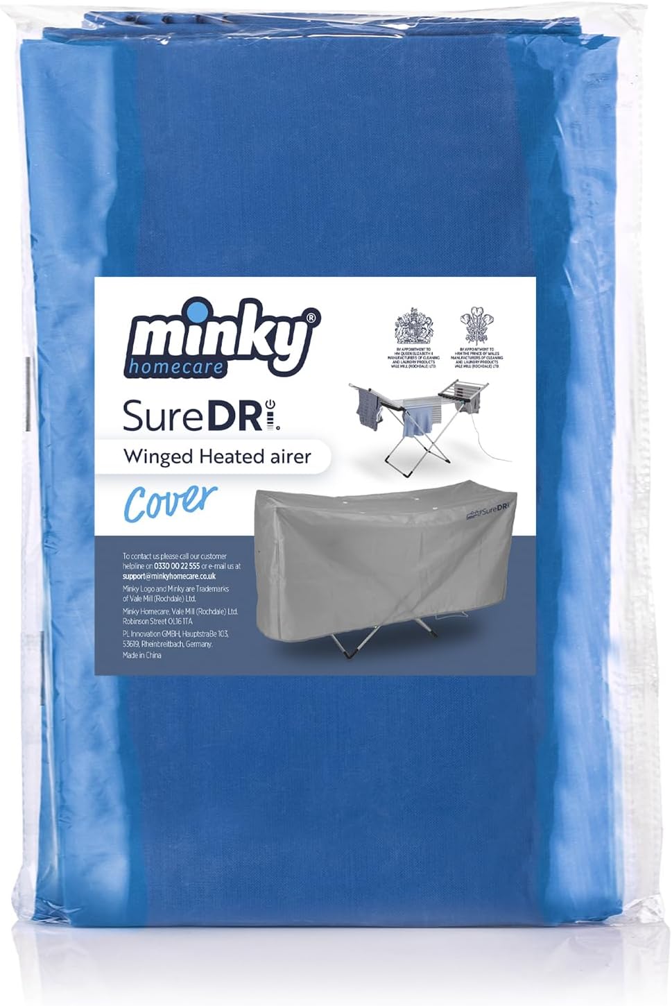 Minky 12m Heated Airer Cover, Heated Clothes Airer Cover, Fits onto any 12m Clothes Airer, Retains Heat for Faster Drying, Cover Only, 100% Polyester, 148 x 74 x 54cm