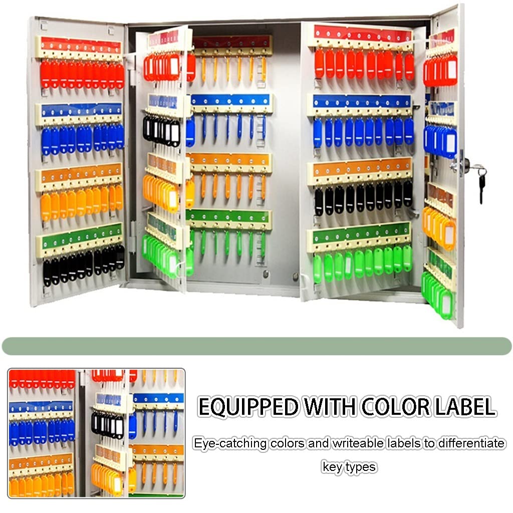 Armoire à clés murale super grande capacité pour 160/240/320 clés, solution de rangement sécurisée pour la maison et le bureau, boîte à clés en métal durable, système de sécurité