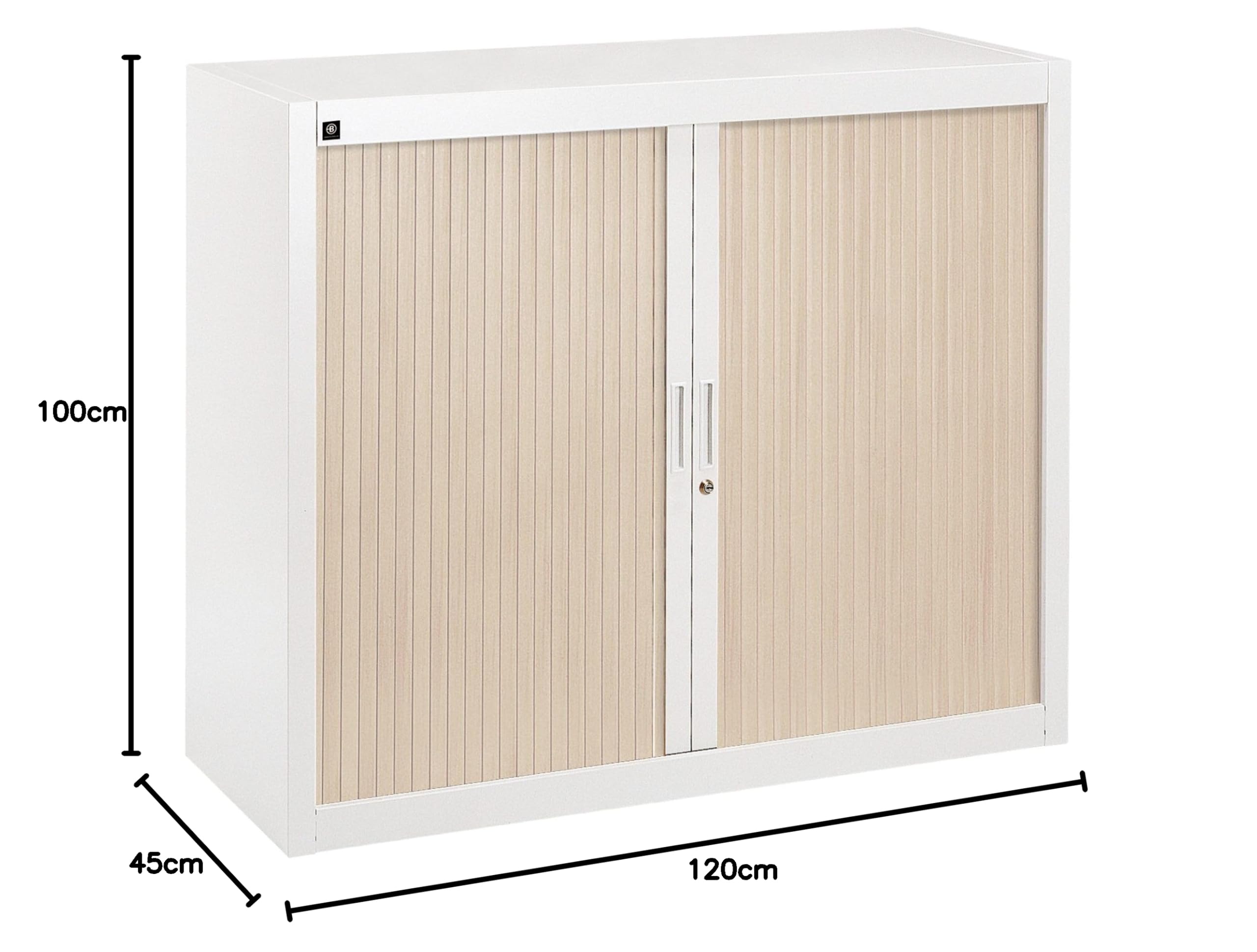 Générique Armoire à Rideaux démontables 100 x 120 cm (Chêne Clair)