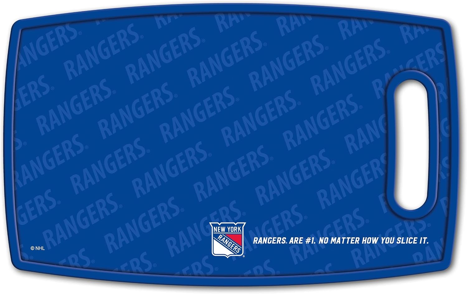YouTheFan NHL Officially-licensed Logo Series Cutting Board - reversible design for double the cutting surface - gentle on knives, team message on both front and back