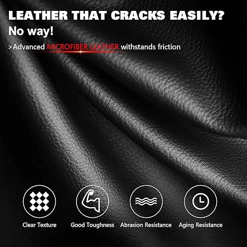 Miniatura 2 de IKON MOTORSPORTS, Asientos universales de microfibra de piel sintética y cuero de carbono, con deslizadores dobles, asiento deportivo reclinable