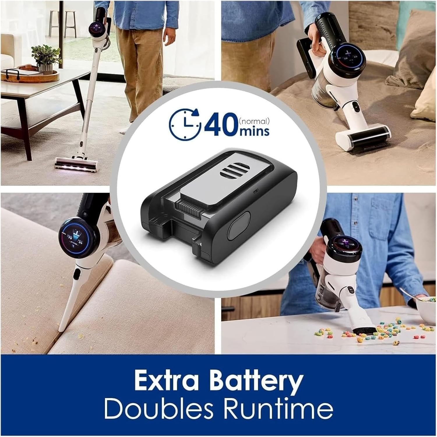 2500mAh 21.6 V Cordless Vacuum Cleaner Replacement Lithium Battery Compatible with Tineco Pure ONE S15 Essentials S15 Pet S15 Pet Ex,Vacuum Cleaner Accessories,1PCS