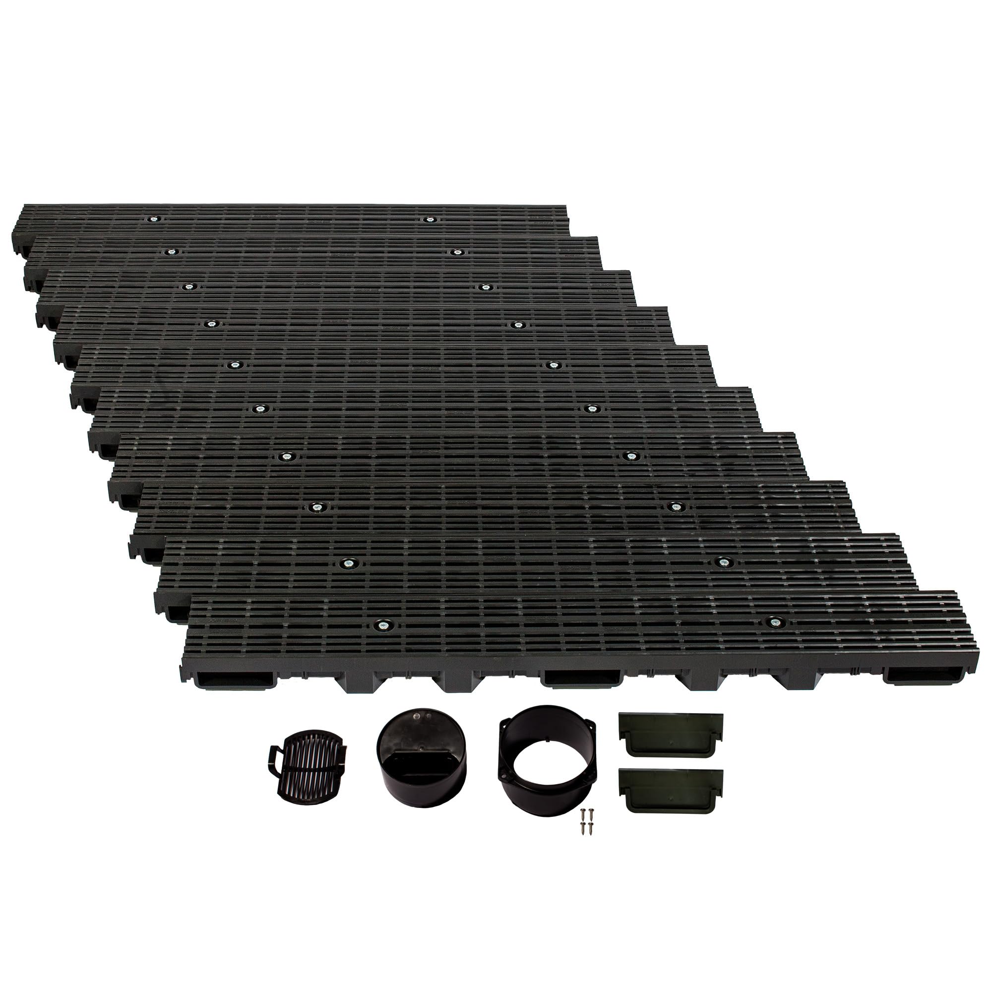 ScarMaxx - Entwässerungsrinne Set - Höhe: 60 mm Breite: 130 mm Line Schwarz