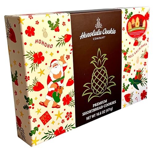 Miniatura 6 de Honolulu Cookie Holiday - Caja de regalo de galletas de mantequilla premium, 16.6 onzas, galletas de mantequilla hawaianas surtidas, juego de regalo