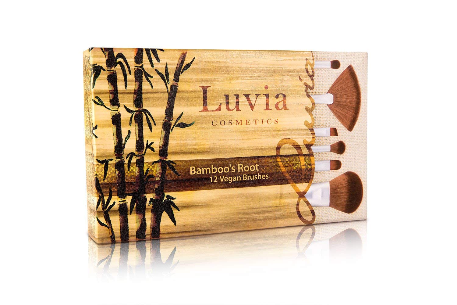 Luvia Cosmetics wegańskie pędzle kosmetyczne, 12 pędzli do makijażu, do skóry wrażliwej, pomysł na prezent dla kobiet
