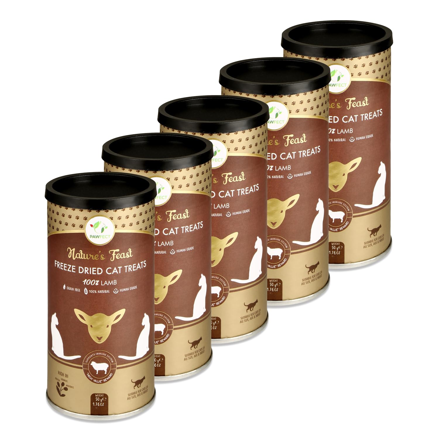 Pawfect Natures Feast Freeze Dried Cat Treats | 100% Natural Lamb Treat | Single Ingredient | Grain Free | Training Treat | Food Topper for Cats (50g/1.76oz) (B08Y81K9S3) Amazon Price History, Amazon Price Tracker