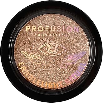 Profusion Cosmetics Rituals Candlelight Frosted Highlighter, Achieve Radiant Skin with Premium Highlighter, Ultra Reflective and Shimmery Makeup kit with Long Wearing, Buildable Coverage, Ritual