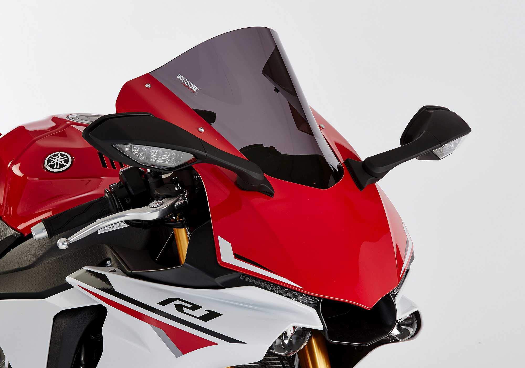 BODYSTYLE Racing Cockpitscheibe kompatibel mit Yamaha YZF-R6 2008-2016 RJ15