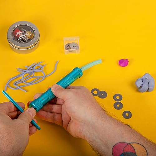 Miniatura 4 de Mont Marte Extrusora de arcilla polimérica Signature 22pc, herramienta extrusora para proyectos de arcilla polimérica, joyas de bricolaje,