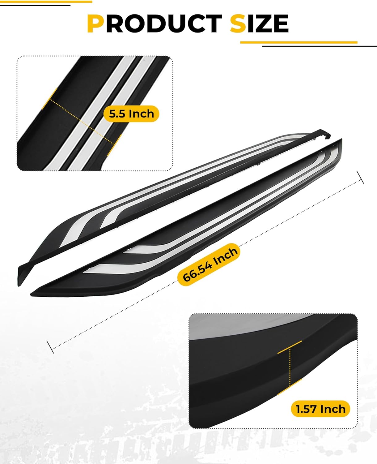 Running Boards Fit for Toyota RAV4 2019-2025 Side Steps Nerf Bar Accessories