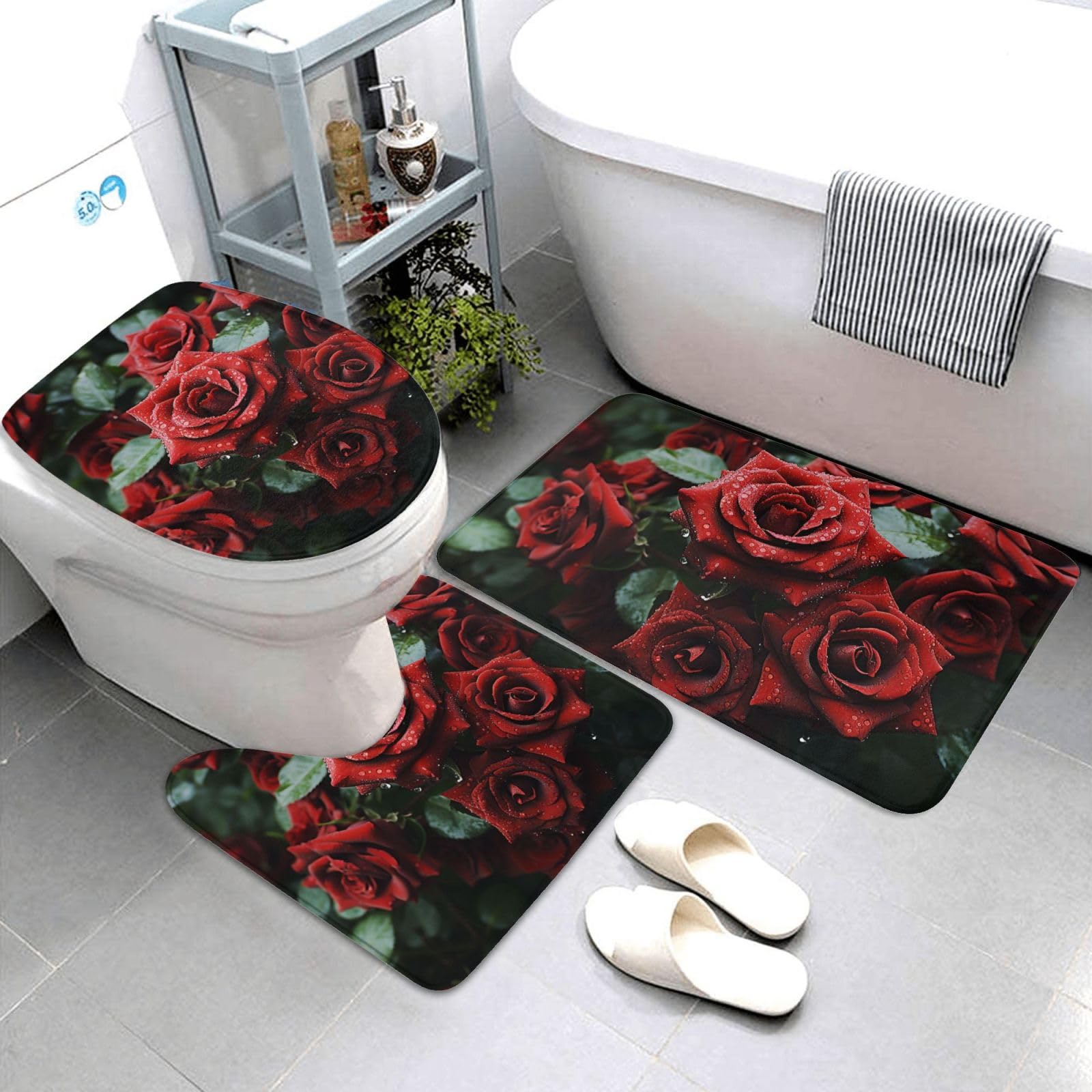 Tapis de bain super absorbants anti glisse pour sécuriser le sol de la douche