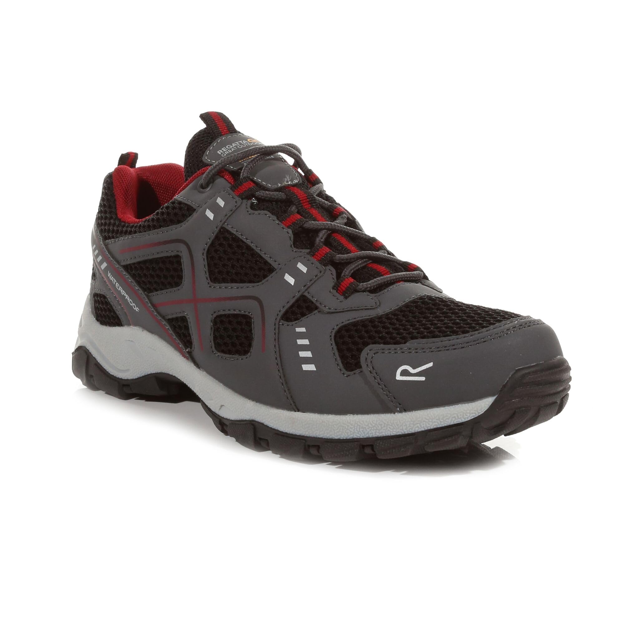 Regatta Mens Vendeavour Granite/Rio Red EU42/UK8