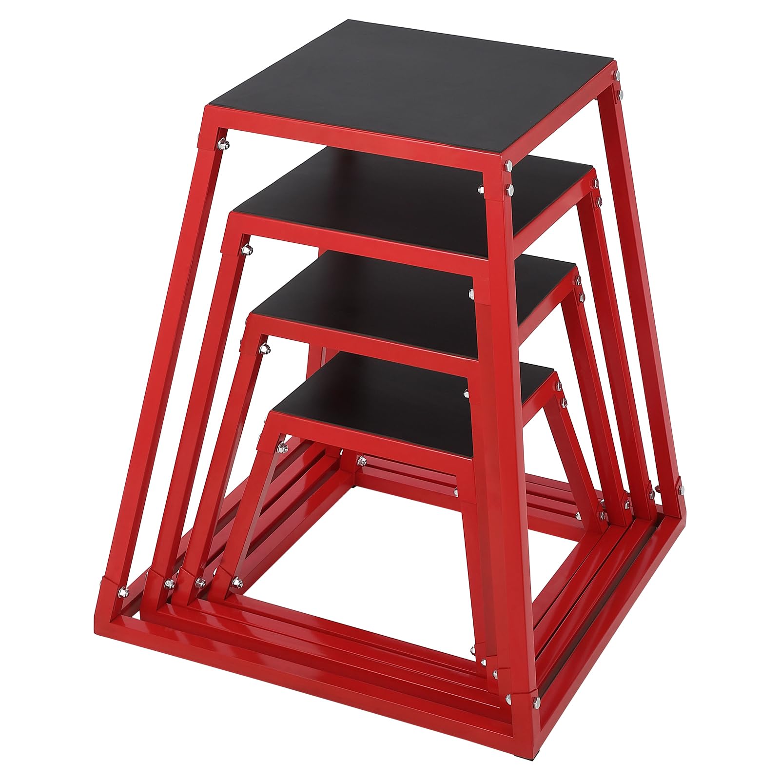 SKYSHALO Plyometric Jump Boxes, 12/18/24/30 In. Plyo Box, Platform And Jumping Agility Box,Anti-Slip Fitness Exercise Step Up Box - View #4