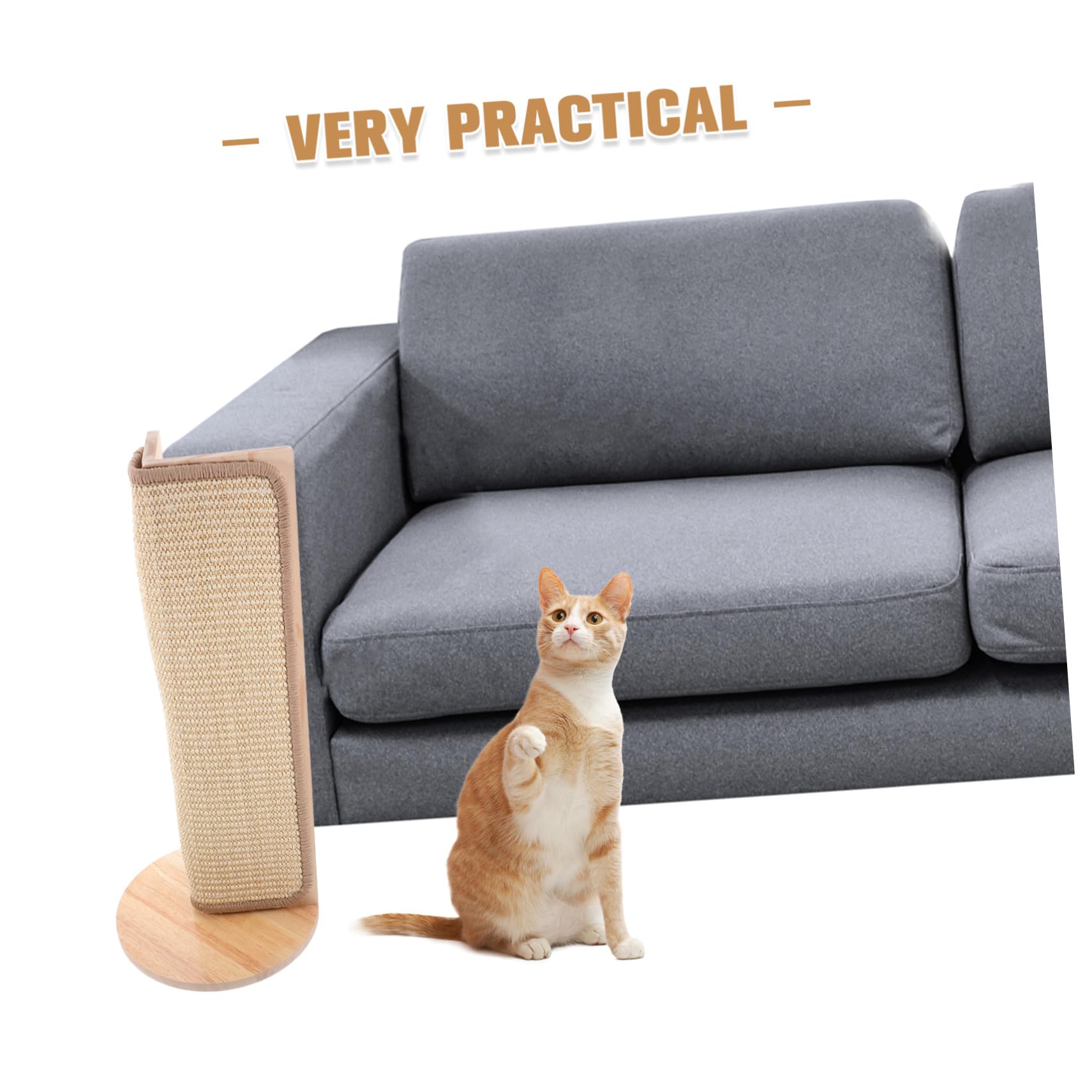 Protector de Esquina para Sofá de Gato Rascador de Sisal Natural Alfombrilla para Rascar Muebles Protección para Paredes y Esquinas Fácil Instalación y Limpieza