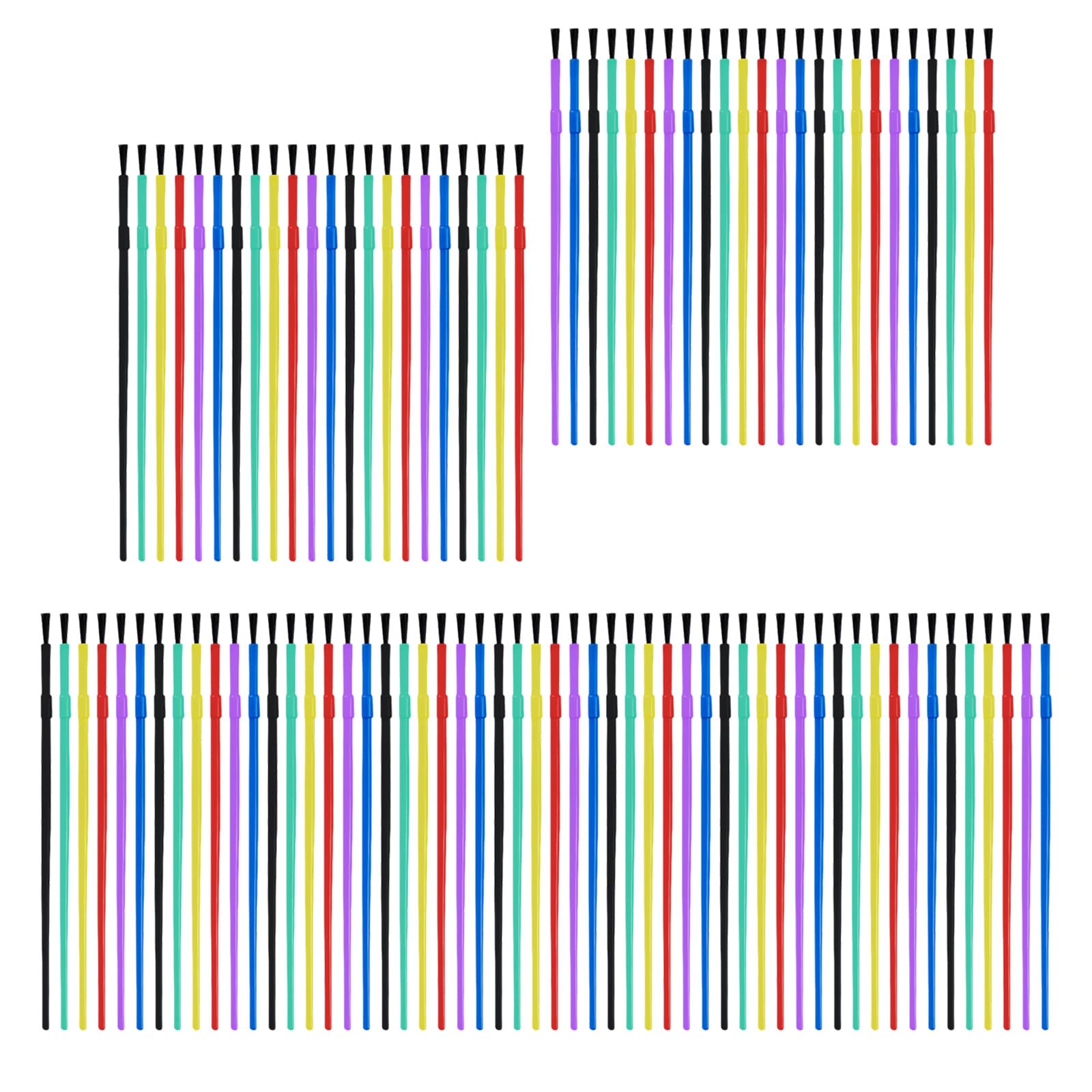 100Pieces Painting Brushes for Kids Art Watercolor Pen with Vibranted Colors and Easy to Grip Colorful Painting Tools
