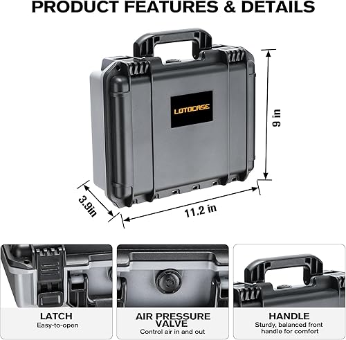 Miniatura 6 de Funda para NOCO Boost GB40 y GB20  Funda de transporte rígida impermeable con espuma precortada personalizada, caja de viaje protectora a prueba de