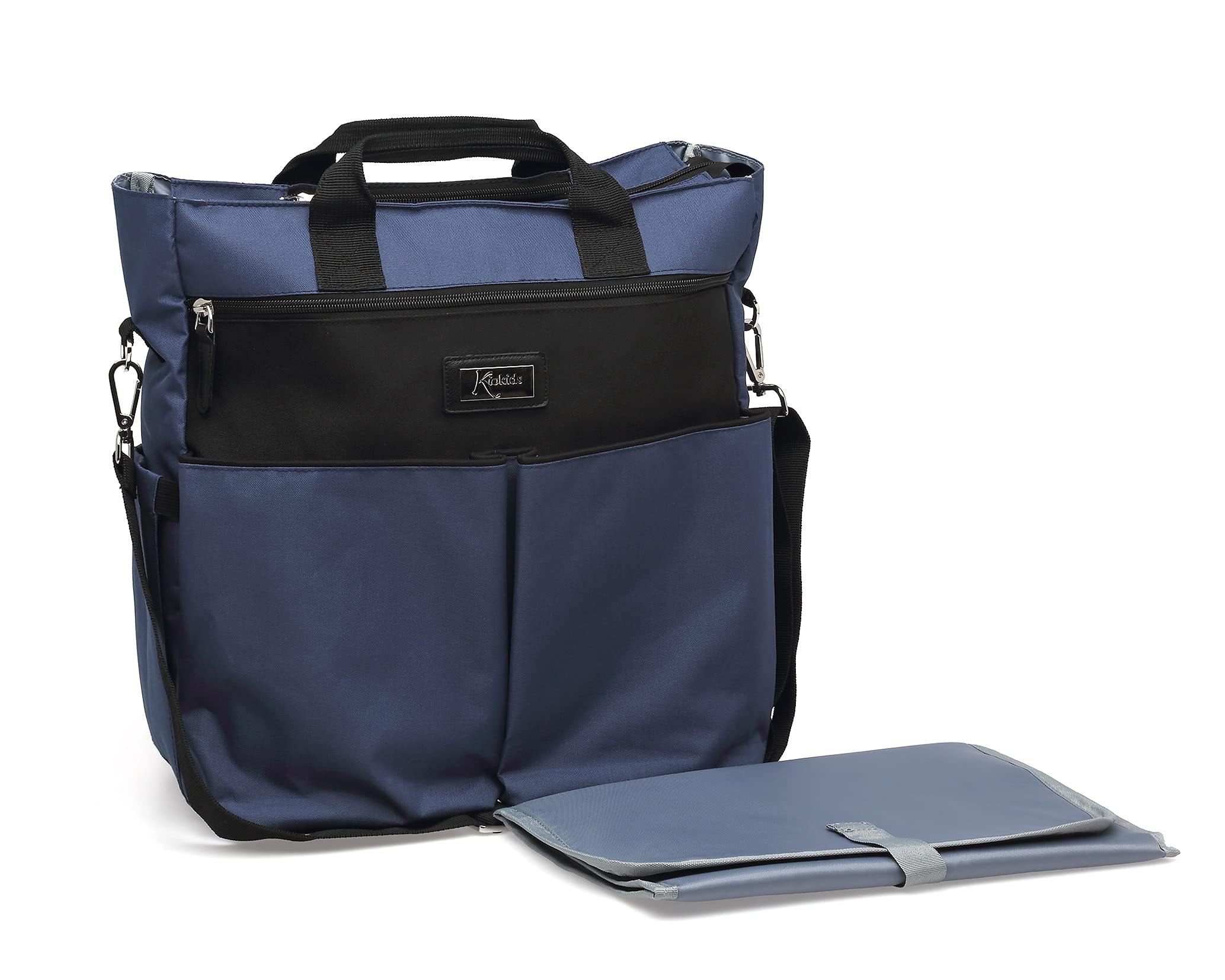 Kiokids Bolso Bandolera De Maternidad Azul Marino Para Carrito, Cochecito, Silleta