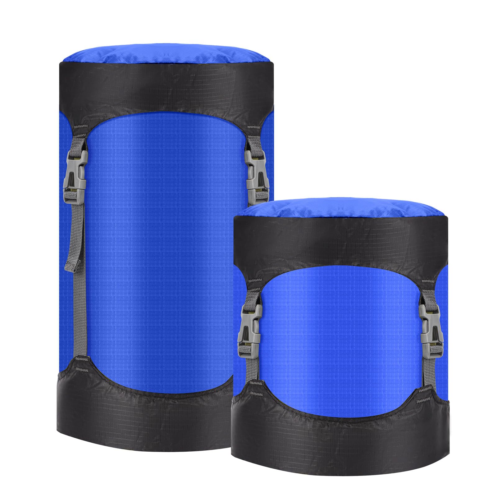 Risipu Compression Stuff Sack, 8L/15L/25L/35L/52L Sleeping Bag Compression Sack Great for Compression Bag Waterproof Outdoor Storage Bag for Backpacking, Traveling,Hiking and Camping (Royal Blue, S)