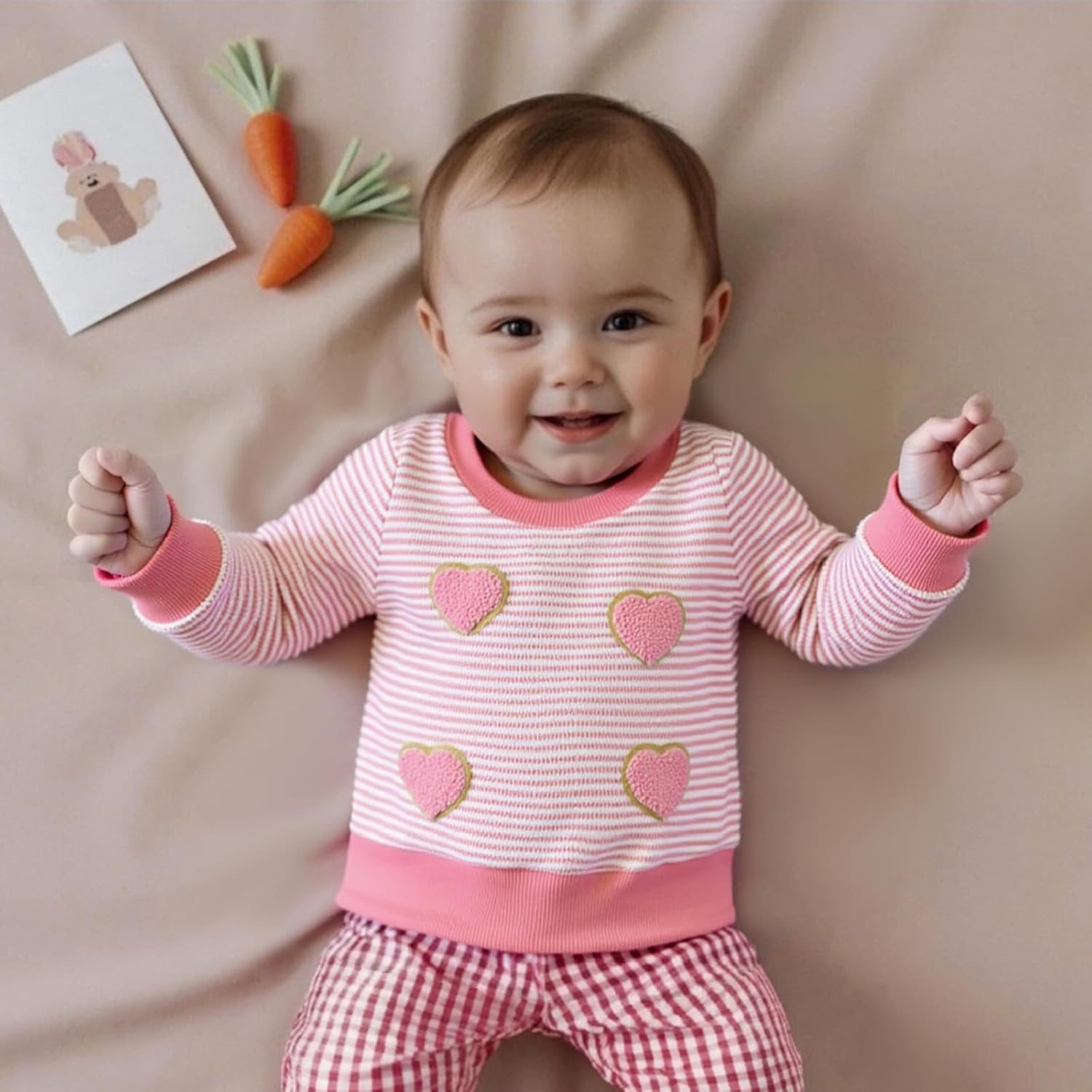 Toddler Baby Girl St Patricks Day Outfit Shamrock Sweatshirt Crewneck Long Sleeve Pullover Infant Spring Clothes - Image 4