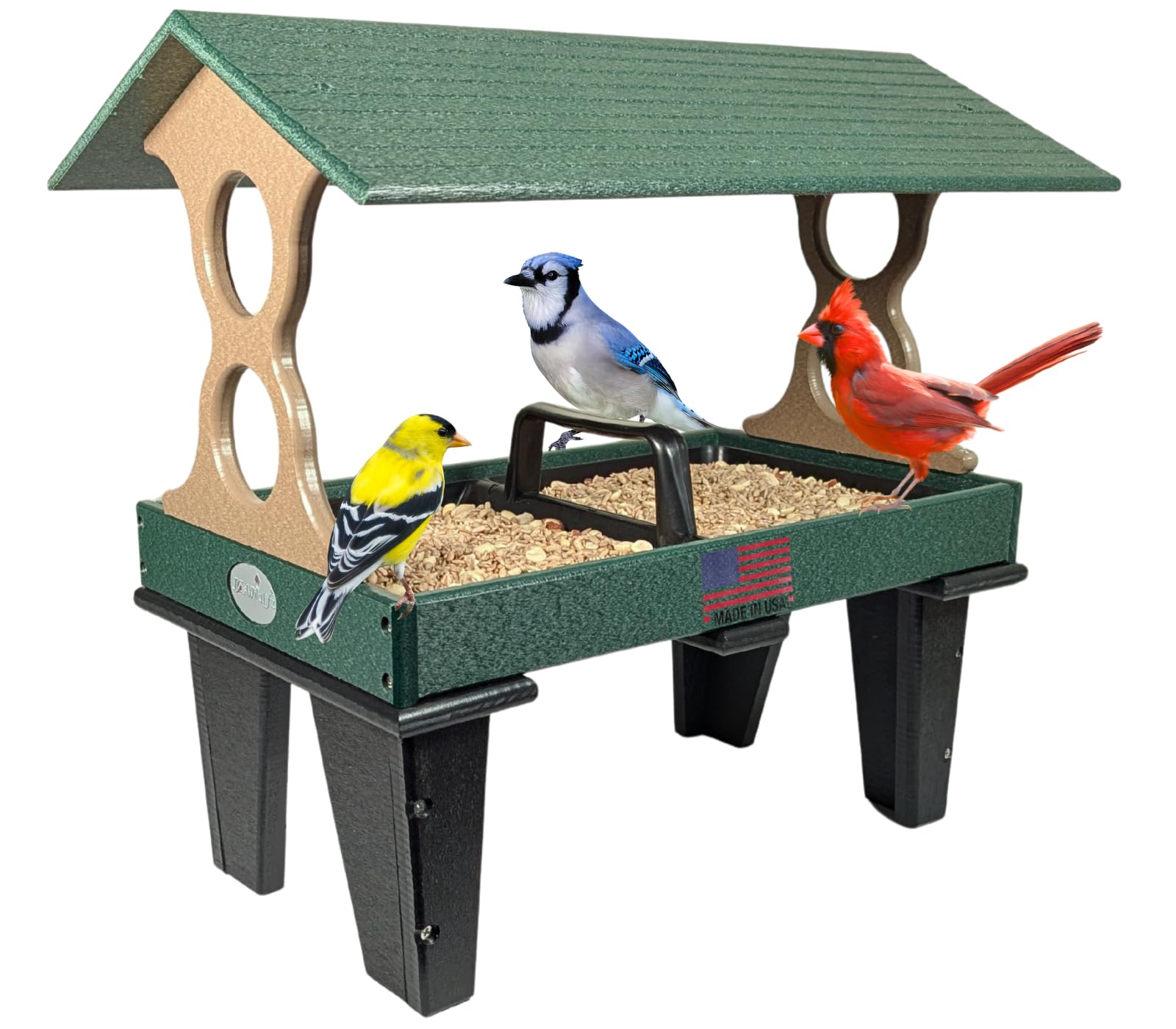 JCs Wildlife Ground Fly Thru Bird Feeder