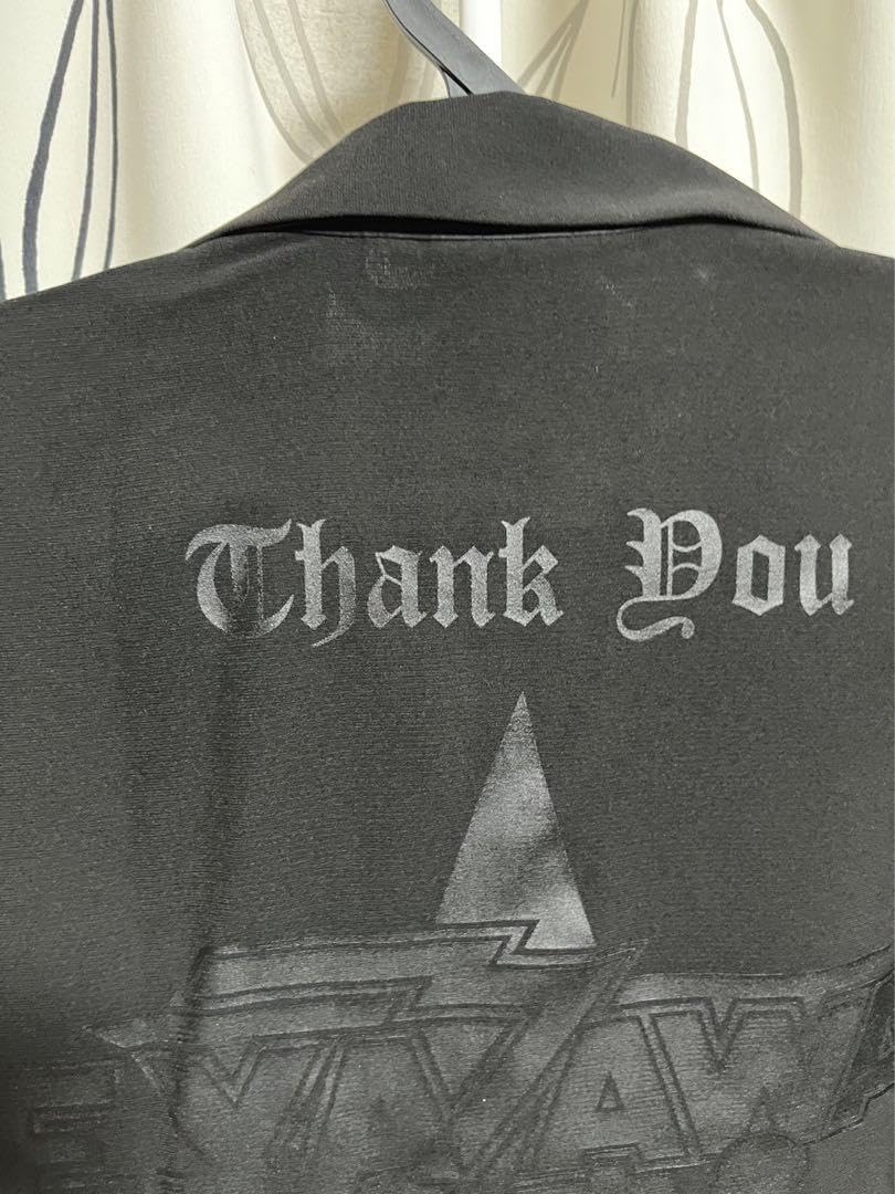 矢沢永吉　ドレスシャツ　Lサイズ 矢沢永吉ドレスシャツ マイクスタンド シルエット 長袖 Lサイズ