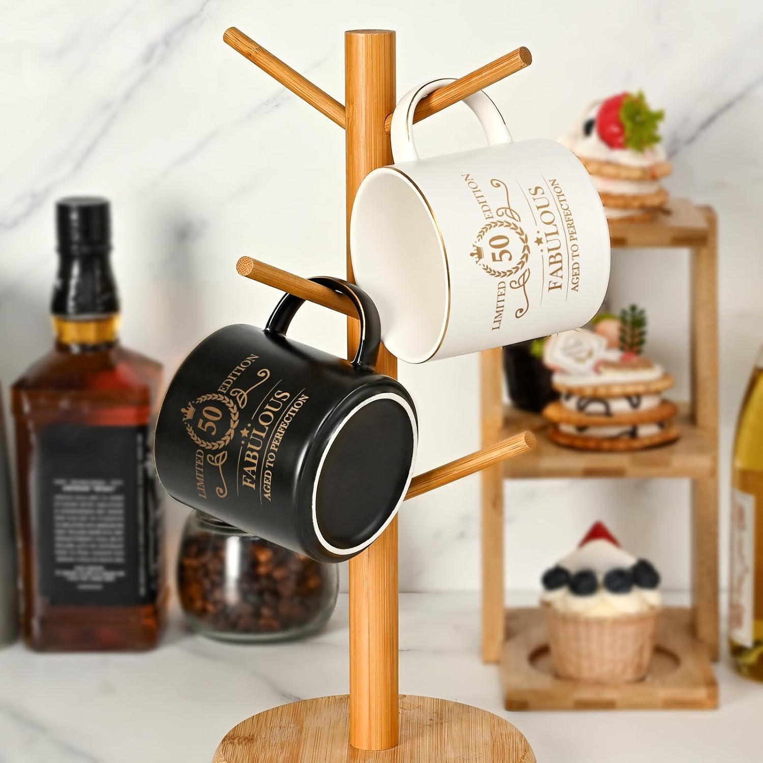 Cabtnca 50th Birthday Mug, 12Oz, White, Porcelain, Novelty Coffee Mug, Dishwasher Safe, Heat Resistant, Reusable, Birthday Occasion, Kitchen Use - Image 4