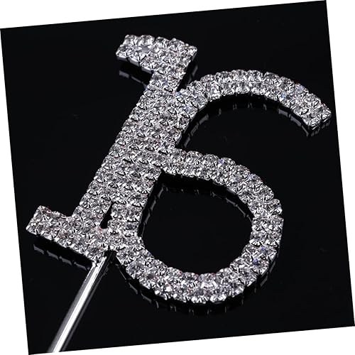 Miniatura 8 de LABRIMP Letra a Decor 16 Decoración de diamantes de imitación para cupcakes de boda Cupcake Cups Decoración de cumpleaños, decoración de pastel de