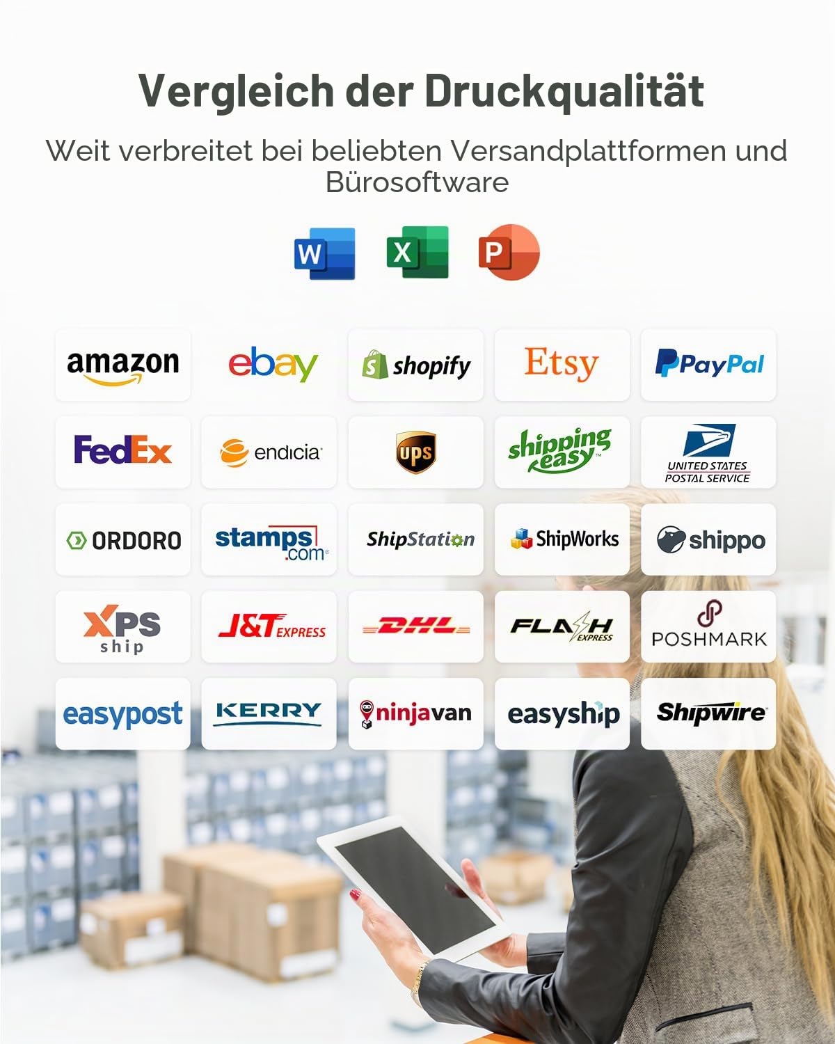 Thermodirekt-Versandetiketten (500 Stück, 10,2 x 15,2 cm), Nelko Thermo-Etiketten für Thermodrucker, kommerzielle Qualität