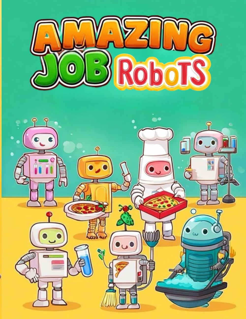 Amazing Job Robots: A Fun Robotics and Technology Book for Kids Who Love Robots, Machines, and Future Jobs
